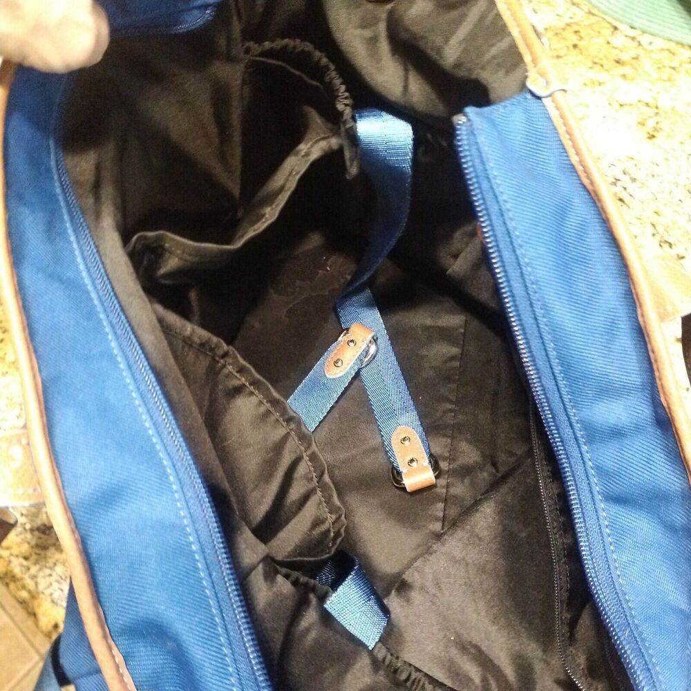 COACH Sawyer Rare Mineral Blue Canvas Travel Large Tote Shoulder Bag $495 - Picture 13 of 13
